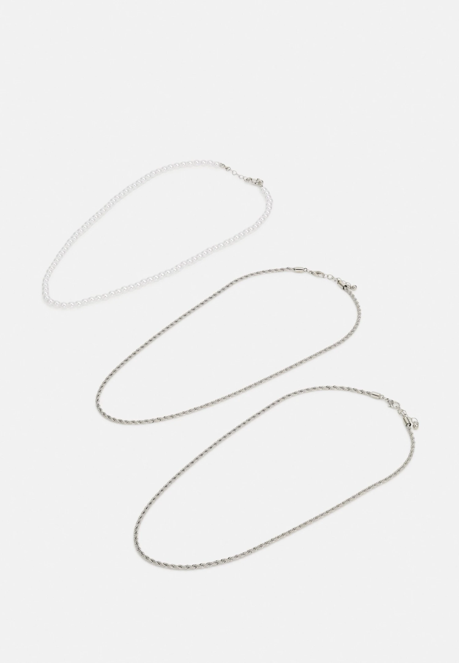 Jack & Jones Jachally Chain Unisex 3 Pack- Ketting - Silver-Coloured 1 Jack & Jones Jachally Chain Unisex 3 Pack- Ketting - Silver-Coloured