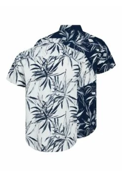 Jack & Jones Kurzarm All-Over-Print 2 Pack - Overhemd - Navy Blazer -Jack & Jones 31fa8ef2981c40b8a5044b70ab9a8c41