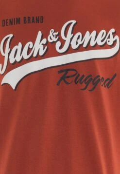Jack & Jones Elogo Ss O-Neck 2 Col Aw23 Sn - T-Shirt Print - Cinnabar -Jack & Jones 3200d600aa964f8abc9eaa78fb32eb66