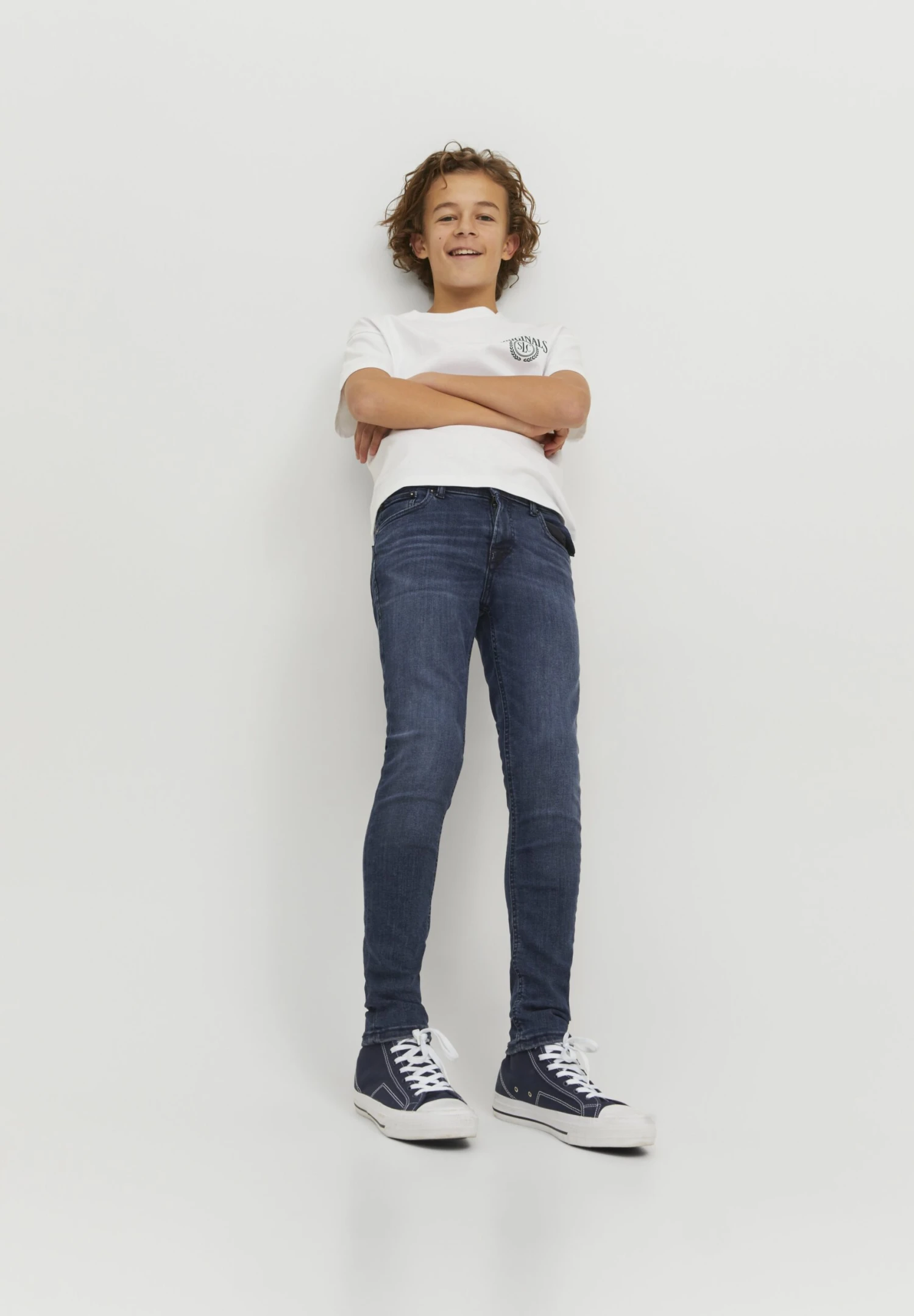 Jack & Jones Junior Jjiliam Jjoriginal - Jeans Skinny Fit - Blue Denim 6 Jack & Jones Junior Jjiliam Jjoriginal - Jeans Skinny Fit - Blue Denim - Afbeelding 6