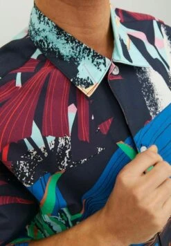 Jack & Jones Kurzarm All-Over-Print - Overhemd - Black -Jack & Jones 33376db5aaf048af9e5c2cc7afe24546