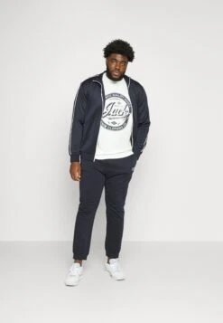 Jack & Jones Jjejeans Tee O Neck 3 Pack - T-Shirt Print - Flint Stone/Cloud/Navy