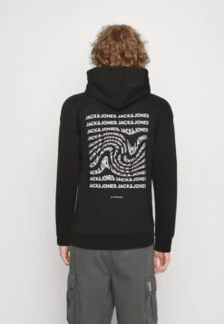 Jack & Jones Jjtwirl Hood - Sweater - Black -Jack & Jones 351433cb91cd4f83b9e685557e290b39