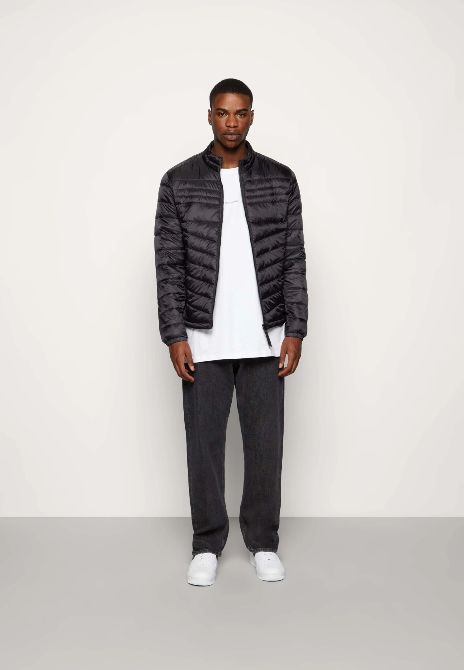 Jack & Jones Jjehero Puffer Collar - Jas - Black 2 Jack & Jones Jjehero Puffer Collar - Jas - Black - Afbeelding 2