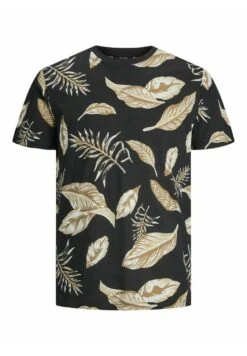 JACK&JONES Premium Jprblatropic Crew Neck - T-Shirt Print - Black