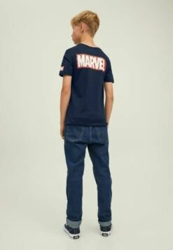 Jack & Jones Junior Marvel - T-Shirt Print - Navy Blazer -Jack & Jones 36b12bd3692147ee9908afd3754cf922