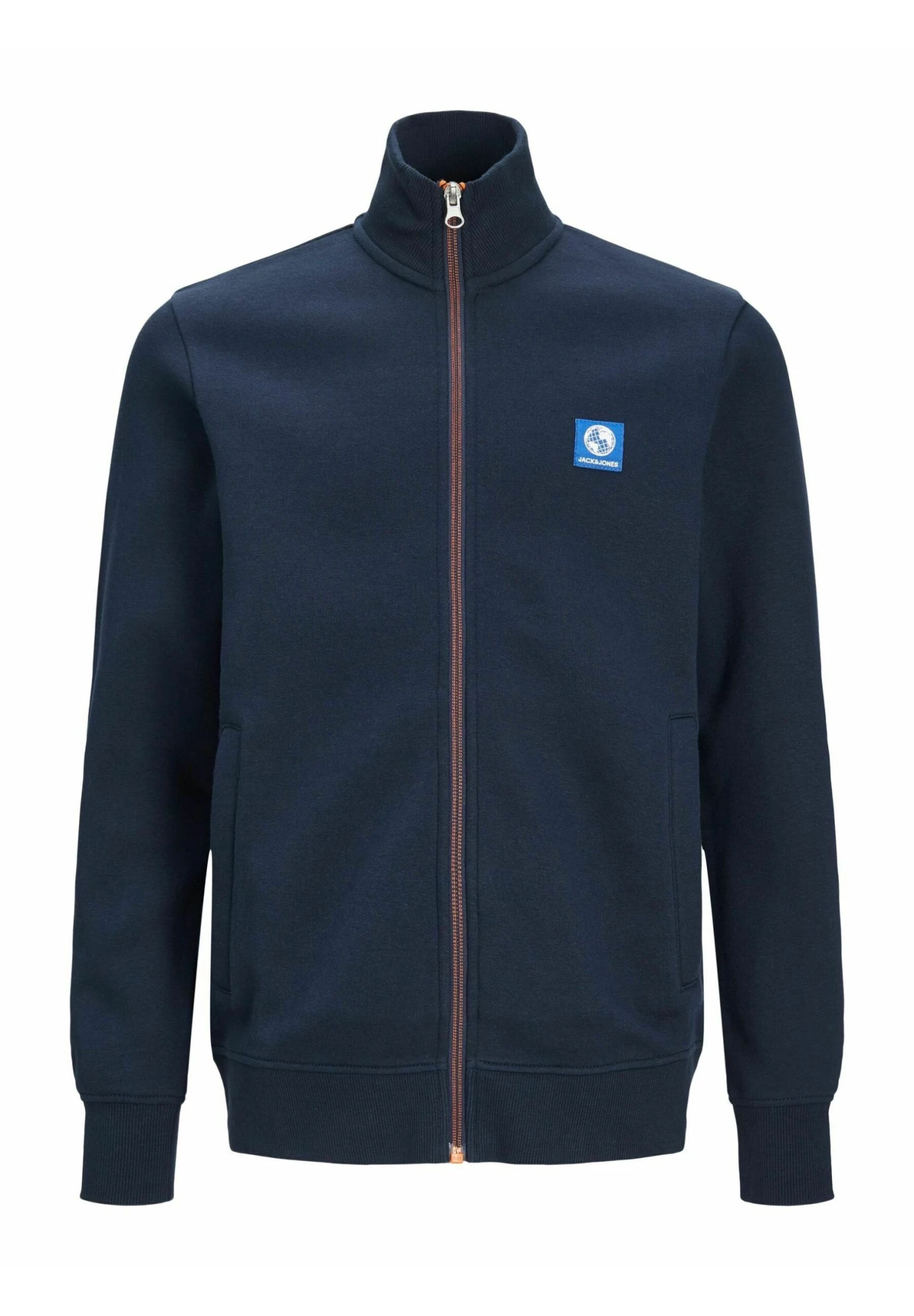 Jack & Jones Junior High Neck - Sweater Met Rits - Navy Blazer 6 Jack & Jones Junior High Neck - Sweater Met Rits - Navy Blazer - Afbeelding 6