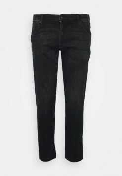 Jack & Jones Jjiglenn Jjfox Slim Fit Plus Size - Slim Fit Jeans - Black Denim