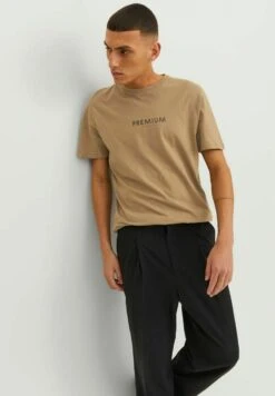 JACK&JONES Premium Logo - T-Shirt Print - Petrified Oak -Jack & Jones 381b55eb539c4a4ba8f7cfdc53102866