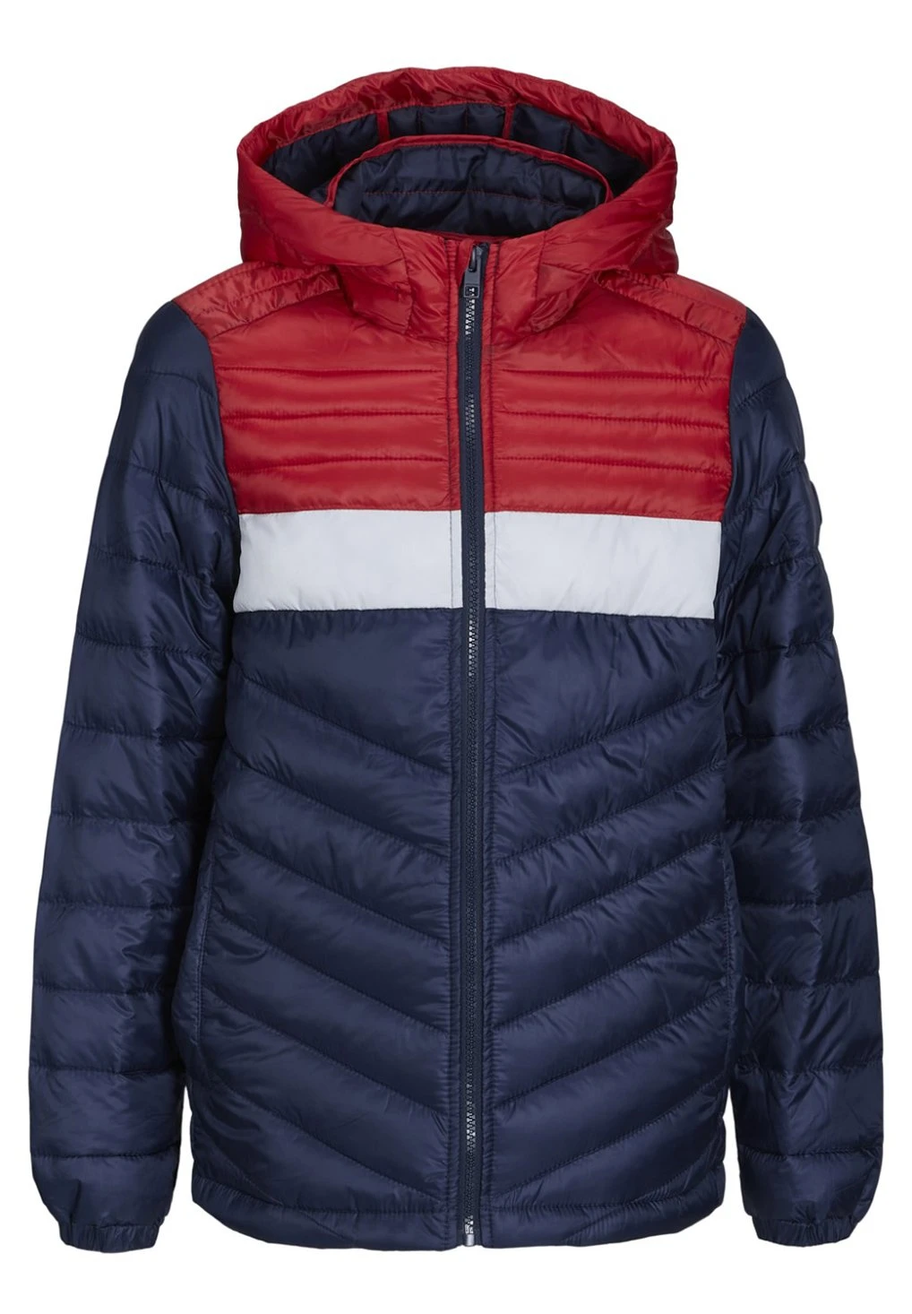 Jack & Jones Junior Jjehero Puffer Hood - Winterjas - Red/White 7 Jack & Jones Junior Jjehero Puffer Hood - Winterjas - Red/White - Afbeelding 7