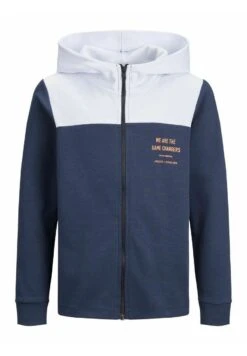 Jack & Jones Junior Hoodie Mit Reissverschluss- Sweater Met Rits - Navy Blazer