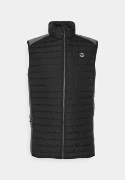Jack & Jones Multi Bodywarmer Collar Noos - Bodywarmer - Black/Grey Melange -Jack & Jones 3bf7da9e2da54dda9b9de62d241e5aef