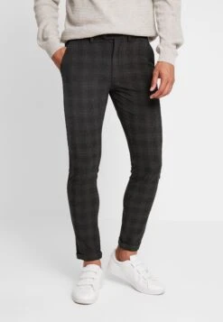 JACK&JONES Premium Jjimarco Jjconnor Check - Chino - Dark Grey