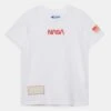 Jack & Jones Junior Jconasa Logo Tee Crew Neck- T-Shirt Print - White