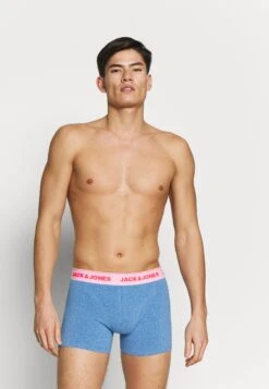 Jack & Jones Jacsuper Twist Trunks 3 Pack - Onderbroeken - Light Grey Melange/Lapis Blue -Jack & Jones 416c2dd6efe14c80ba827307cd52fbee