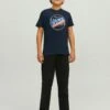 Jack & Jones Junior 2Er-Pack - T-Shirt Print - Navy Blazer