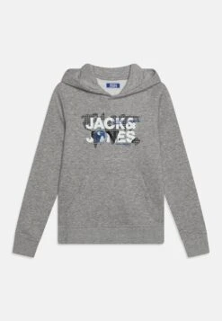 Jack & Jones Junior Hood- Hoodie - Light Grey Melange