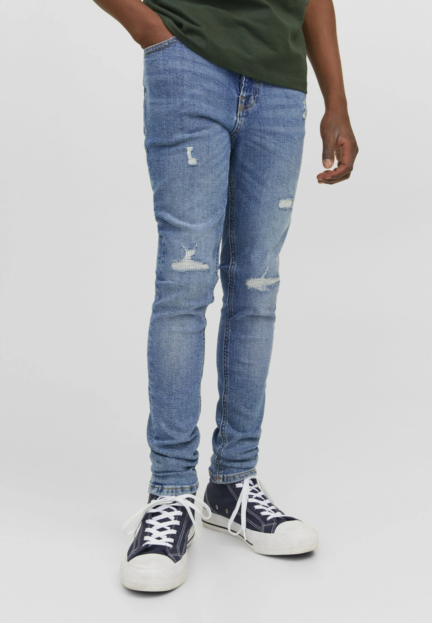 Jack & Jones Junior Jjiliam Jjoriginal- Jeans Skinny Fit - Blue Denim 2 Jack & Jones Junior Jjiliam Jjoriginal- Jeans Skinny Fit - Blue Denim - Afbeelding 2