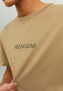 JACK&JONES Premium Logo - T-Shirt Print - Petrified Oak -Jack & Jones 438dce35beb44f5e8ab7606eed9aa499