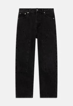 Jack & Jones Junior Jjichris Jjicarpenter - Relaxed Fit Jeans - Black Denim