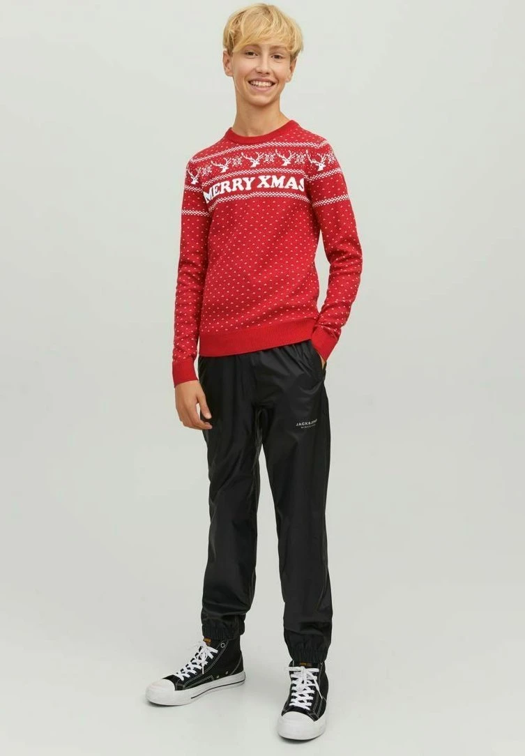 Jack & Jones Junior Xmas - Trui - Scarlet Sage 1 Jack & Jones Junior Xmas - Trui - Scarlet Sage