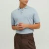 JACK&JONES Premium Kurzärmeliges - Poloshirt - Niagara Mist