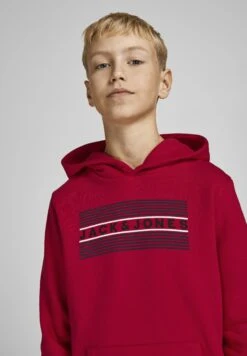 Jack & Jones Junior Jjecorp Logo- Hoodie - True Red 11 Jack & Jones Junior Jjecorp Logo- Hoodie - True Red -Jack & Jones 48e7a201d2844dc89187c1e48c033828