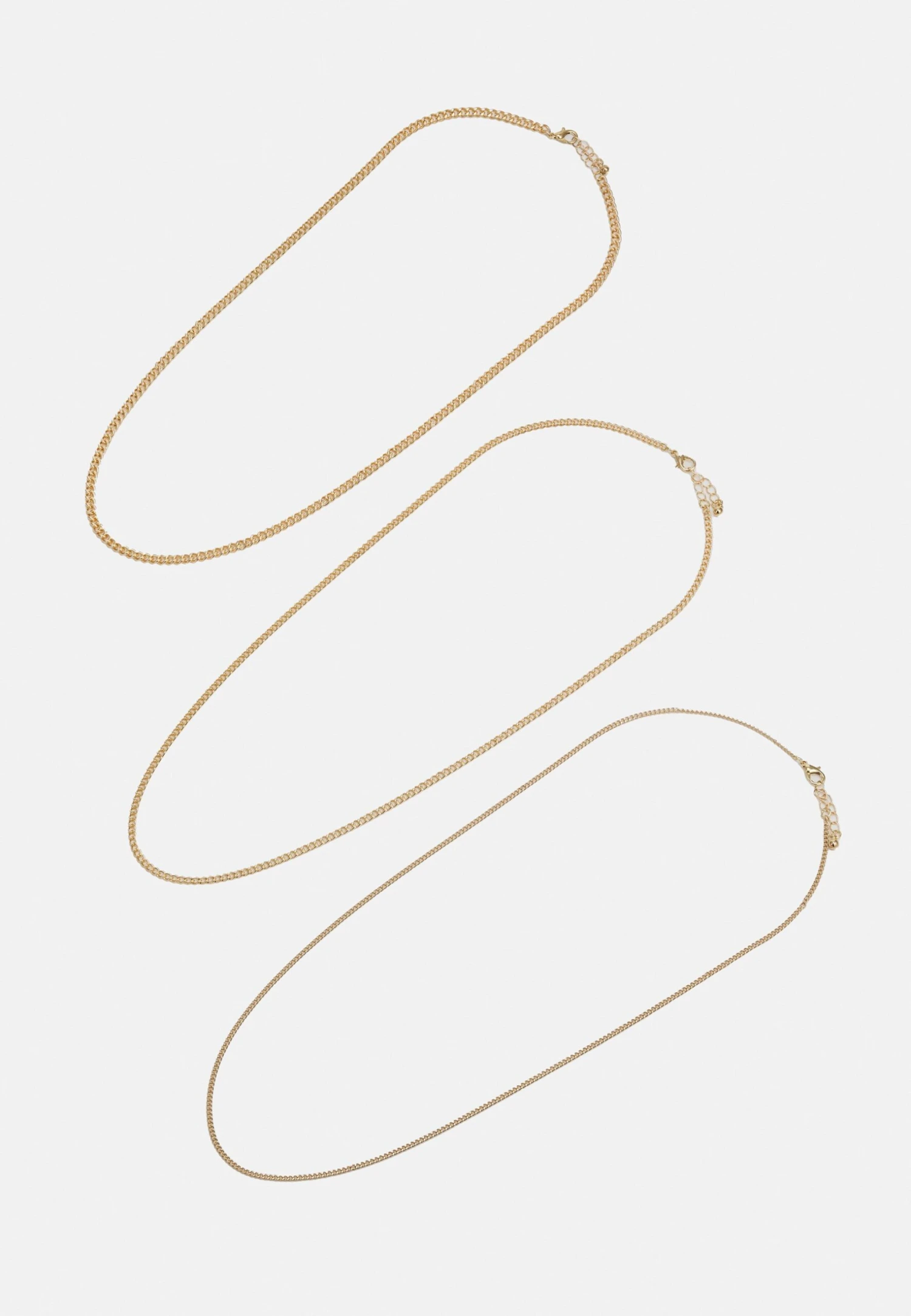 Jack & Jones Jacmicro Cuban Chain 3 Pack Unisex - Ketting - Gold-Coloured 1 Jack & Jones Jacmicro Cuban Chain 3 Pack Unisex - Ketting - Gold-Coloured