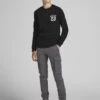 Jack & Jones Junior Jjipaul Jjflake - Cargobroek - Asphalt