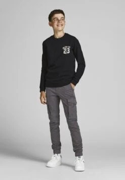 Jack & Jones Junior Jjipaul Jjflake - Cargobroek - Asphalt