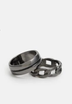 Jack & Jones Jacmix 3 Pack Unisex - Ring - Black -Jack & Jones 4ac7650a04714e5e9b2b382bce3146c0