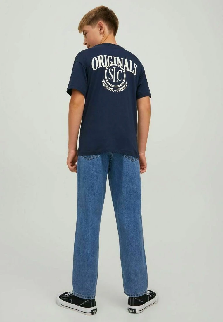 Jack & Jones Junior Schlichtes - T-Shirt Print - Navy Blazer 2 Jack & Jones Junior Schlichtes - T-Shirt Print - Navy Blazer - Afbeelding 2