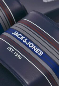 Jack & Jones Gestreifte - Badslippers - Navy Blazer -Jack & Jones 4c407e32e580486b9fd588f957ba0945