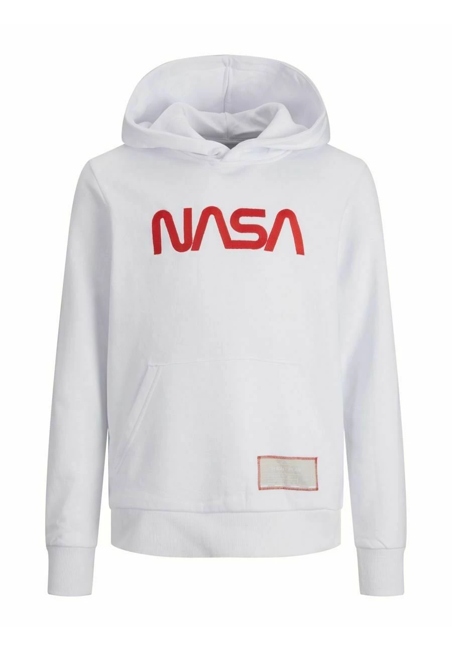 Jack & Jones Junior Jconasa Logo- Hoodie - White 7 Jack & Jones Junior Jconasa Logo- Hoodie - White - Afbeelding 7