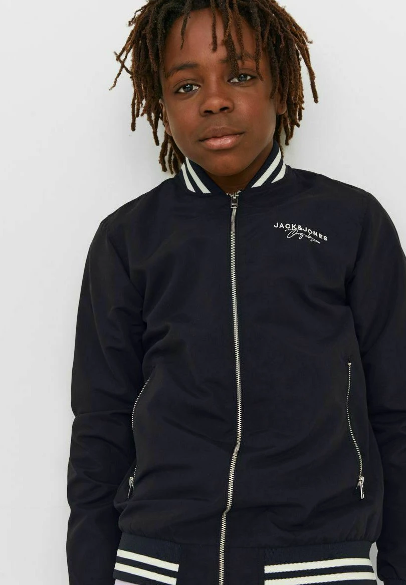 Jack & Jones Junior Bomberjacks - Black 4 Jack & Jones Junior Bomberjacks - Black - Afbeelding 4