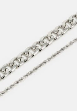 Jack & Jones Jacanch Necklace Unisex 2 Pack - Ketting - Silver Coloured -Jack & Jones 4d2ba15deb9c409aa75c189f6f714c4f