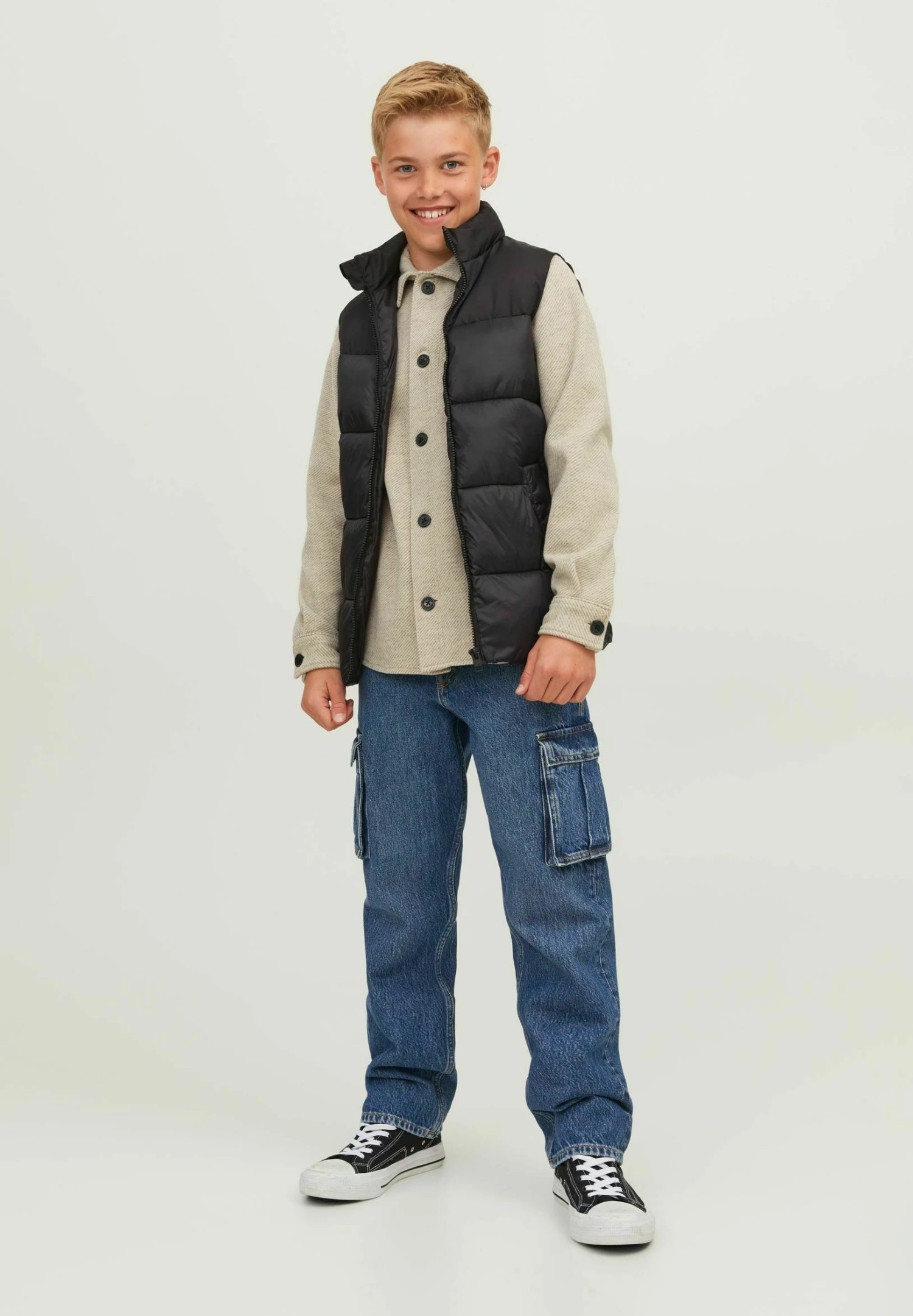 Jack & Jones Junior Bodywarmer - Black 2 Jack & Jones Junior Bodywarmer - Black - Afbeelding 2