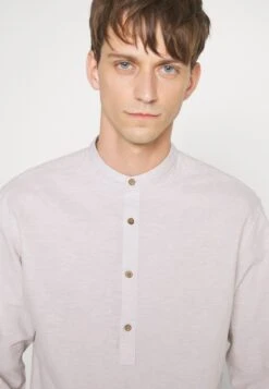 JACK&JONES Premium Jprblasummer Half Placket L/S Sn - Overhemd - Crockery -Jack & Jones 50d2eff4748446548568573cd911eb6f