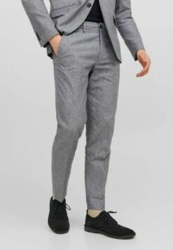 JACK&JONES Premium Slim Fit - Broek - Light Grey Melange