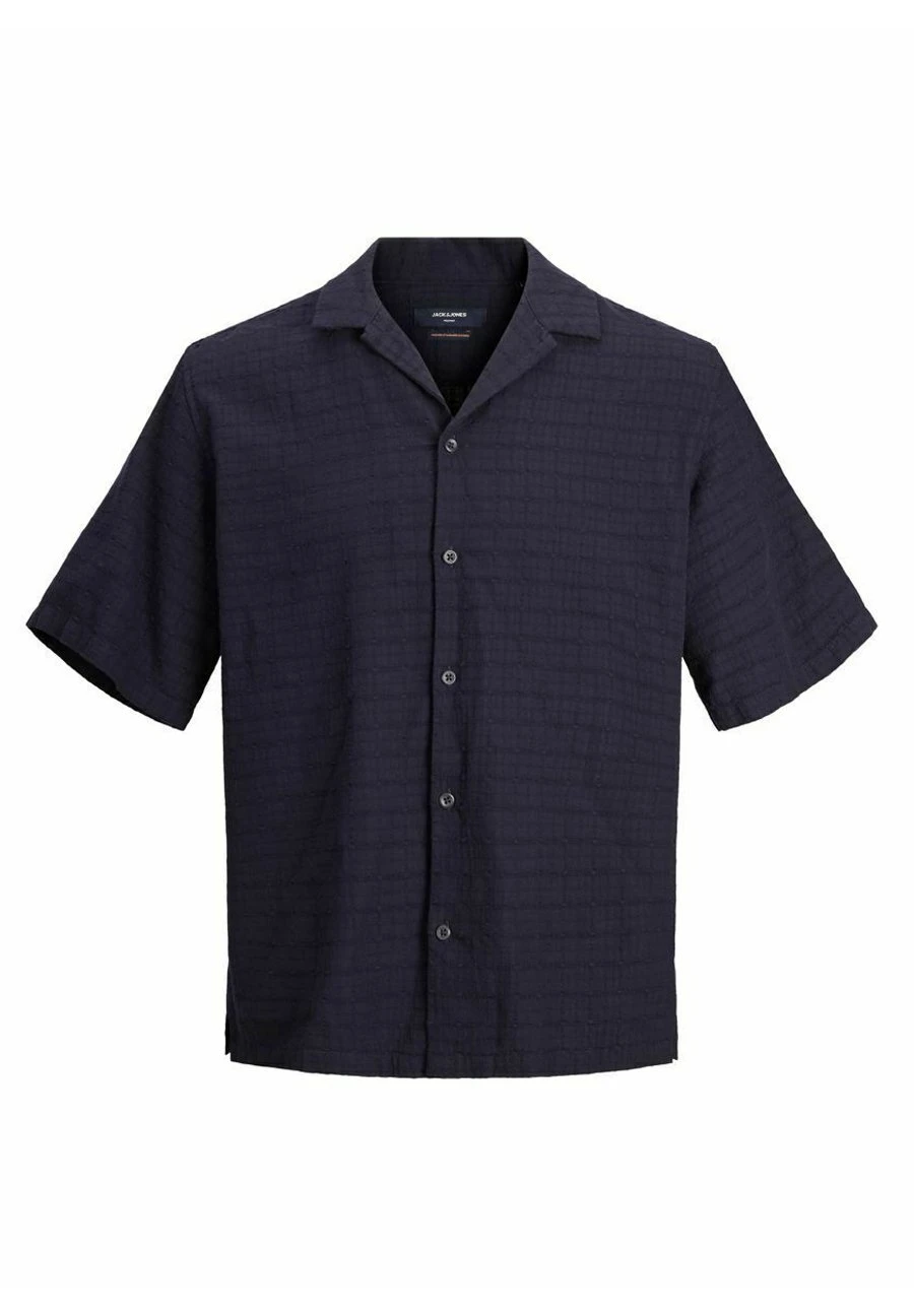 JACK&JONES Premium Kurzarm Strukturiertes Freizeit - Overhemd - Night Sky 7 JACK&JONES Premium Kurzarm Strukturiertes Freizeit - Overhemd - Night Sky - Afbeelding 7