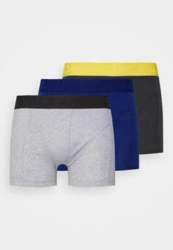 Jack & Jones Jacandrew Trunks 3 Pack - Onderbroeken - Asphalt/Navy -Jack & Jones 5361d8f662dc43f680dfdef181884e2f