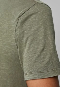 Jack & Jones Jjesplit NeckSs Noos - T-Shirt Basic - Dusky Green -Jack & Jones 5367471f3bd94acd8fbee9c330c21b7f