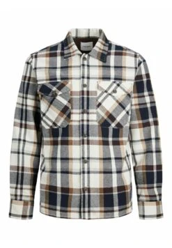 Jack & Jones Jjeeddie Overshirt Ls Pls - Lichte Jas - Cloud Dancer -Jack & Jones 55c2aa3e6dee4158abdd120213ae62d9