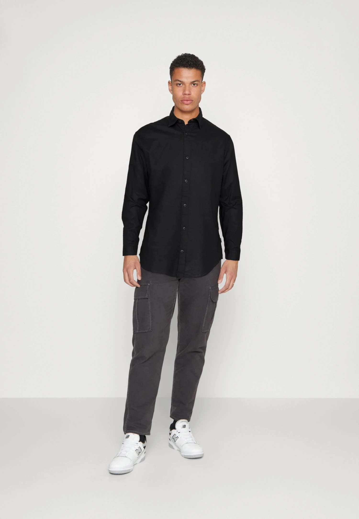 Jack & Jones Jegingham- Overhemd - Black Detail 2 Jack & Jones Jegingham- Overhemd - Black Detail - Afbeelding 2