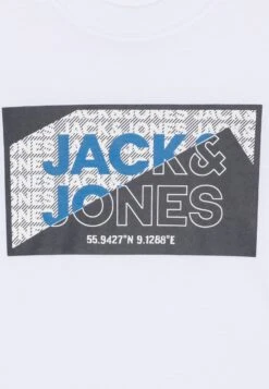 Jack & Jones Junior Jcologan Tee Crew Neck- Longsleeve - White -Jack & Jones 569300c2ed614785bd8ee1571afca1f8
