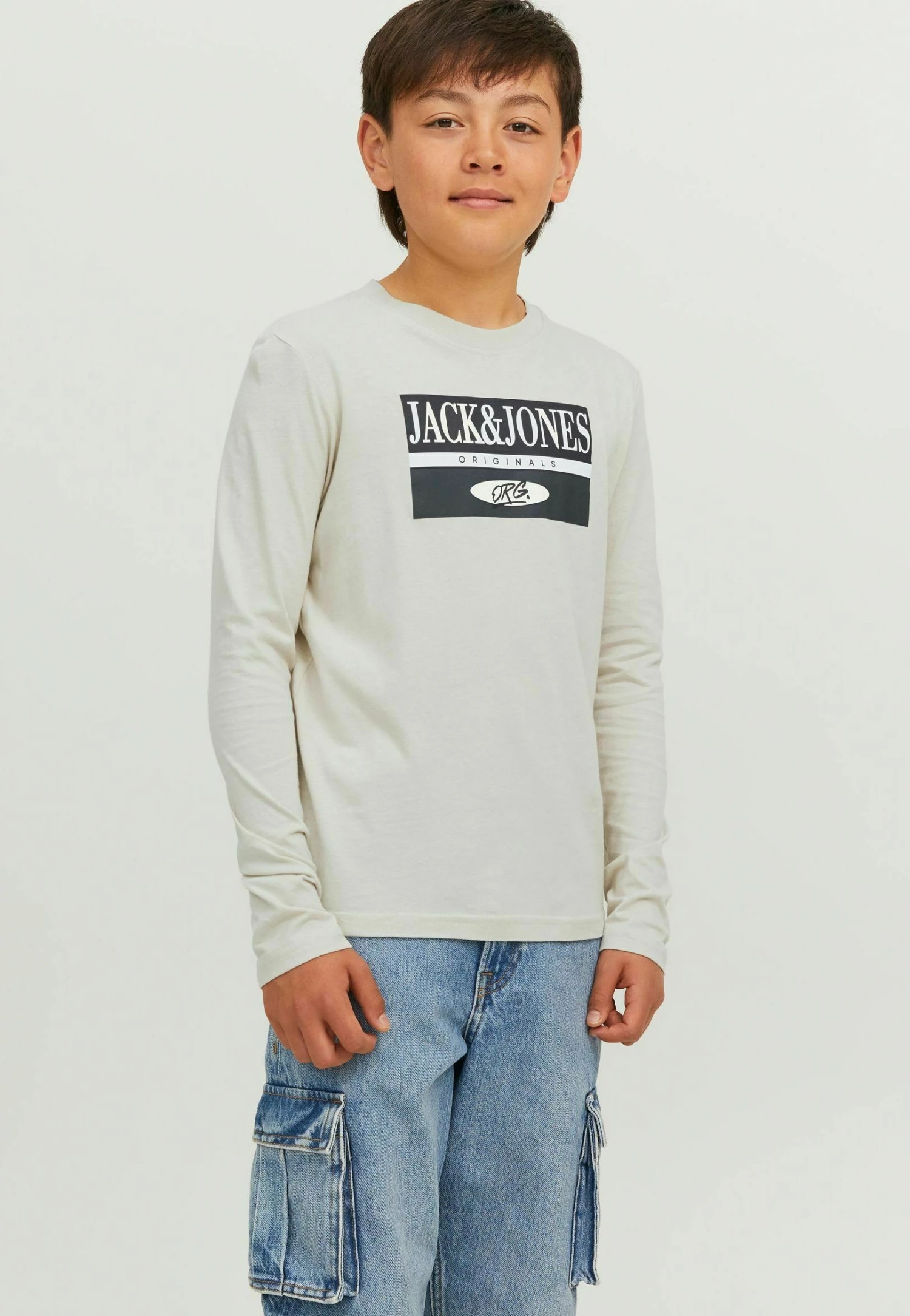 Jack & Jones Junior Longsleeve - Moonbeam 2 Jack & Jones Junior Longsleeve - Moonbeam - Afbeelding 2