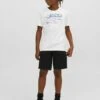 Jack & Jones Junior Logo - T-Shirt Print - White