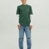 Jack & Jones Junior Longsleeve Layer - Longsleeve - Trekking Green