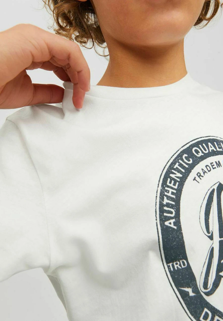 Jack & Jones Junior Rundhals - T-Shirt Print - Cloud Dancer 5 Jack & Jones Junior Rundhals - T-Shirt Print - Cloud Dancer - Afbeelding 5