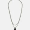 Jack & Jones Jacbaza Necklace 2 Pack - Ketting - Silver-Coloured